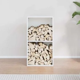 Leñero blanco 40x30x75 cm Acero laminado en frío von , Brennholztaschen und -halter - Ref: Foro24-864192, Preis: 80,34 €, Rab...