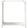 Leñero blanco 60x28x65 cm Acero laminado en frío von , Brennholztaschen und -halter - Ref: Foro24-864200, Preis: 54,34 €, Rab...