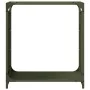Leñero verde oliva 60x28x65 cm Acero laminado en frío by , Firewood bags and holders - Ref: Foro24-864202, Price: 54,34 €, Di...