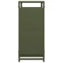 Leñero verde oliva 60x28x65 cm Acero laminado en frío by , Firewood bags and holders - Ref: Foro24-864202, Price: 54,34 €, Di...