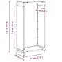 Leñero antracita 44x28x90 cm Acero laminado en frío de , Bolsas y soportes de leña - Ref: Foro24-864209, Precio: 59,92 €, Des...