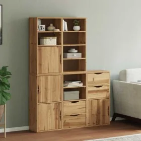 Armarios auxiliares 5 uds "ODDA" 40x24x79 cm Madera maciza pino by , Sideboards - Ref: Foro24-3365358, Price: 262,06 €, Disco...
