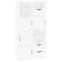 Armarios auxiliares 4 uds "ODDA" blanco 40x24x79 cm by , Sideboards - Ref: Foro24-3365351, Price: 220,86 €, Discount: %