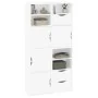 Armarios auxiliares 4 uds "ODDA" blanco 40x24x79 cm by , Sideboards - Ref: Foro24-3365351, Price: 220,86 €, Discount: %