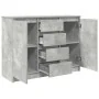 Aparador con cajones gris hormigón 100,5x35x76 cm von , Sideboards - Ref: Foro24-3328447, Preis: 134,87 €, Rabatt: %