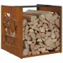 Leñero 40x40x40 cm acero corten by , Firewood bags and holders - Ref: Foro24-864254, Price: 42,51 €, Discount: %