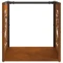 Leñero 40x40x40 cm acero corten by , Firewood bags and holders - Ref: Foro24-864254, Price: 42,51 €, Discount: %