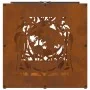 Leñero 40x40x40 cm acero corten by , Firewood bags and holders - Ref: Foro24-864254, Price: 42,51 €, Discount: %