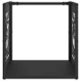 Leñero negro 40x40x40 cm Acero laminado en frío von , Brennholztaschen und -halter - Ref: Foro24-864249, Preis: 44,09 €, Raba...