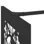 Leñero negro 40x40x40 cm Acero laminado en frío von , Brennholztaschen und -halter - Ref: Foro24-864249, Preis: 44,09 €, Raba...