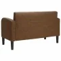 Sofá Loveseat Marrón 110 cm Cuero Sintético von , Sofas - Ref: Foro24-4100541, Preis: 182,15 €, Rabatt: %