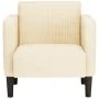 Sillón con reposabrazos color crema 54 cm tejido de pana von , Sessel - Ref: Foro24-4100517, Preis: 130,84 €, Rabatt: %