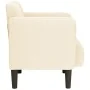 Sillón con reposabrazos color crema 54 cm tejido de pana von , Sessel - Ref: Foro24-4100517, Preis: 130,84 €, Rabatt: %