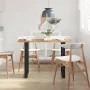 Mesa de comedor madera maciza de acacia 110x50x76 cm de , Mesas de cocina y de comedor - Ref: Foro24-350289, Precio: 253,92 €...