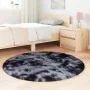 Alfombra de pelo largo NAVARRA gris oscuro 120x120 cm poliéster by , Rugs - Ref: Foro24-4102904, Price: 24,41 €, Discount: %