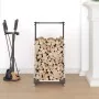 Leñero 40x30x80 cm acero inoxidable by , Firewood bags and holders - Ref: Foro24-864235, Price: 67,94 €, Discount: %