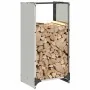 Leñero 40x30x80 cm acero inoxidable by , Firewood bags and holders - Ref: Foro24-864235, Price: 67,94 €, Discount: %