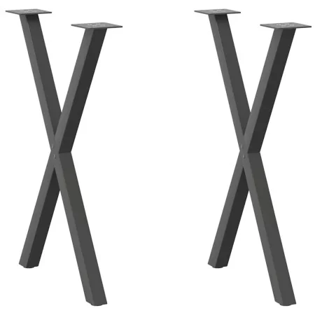 Patas para mesa comedor forma X 2uds antracita 57x(72-73) cm von , Tischbeine - Ref: Foro24-4012914, Preis: 66,40 €, Rabatt: %