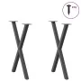 Patas para mesa comedor forma X 2uds antracita 57x(72-73) cm von , Tischbeine - Ref: Foro24-4012914, Preis: 66,40 €, Rabatt: %