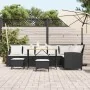 Set de sofás de jardín en forma de L con cojines 4 pzas negro von , Gartensets - Ref: Foro24-3365324, Preis: 651,39 €, Rabatt: %