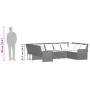 Sofá de jardín con cojines ratán sintético marrón de , Conjuntos de jardín - Ref: Foro24-3365330, Precio: 644,91 €, Descuento: %
