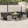 Set de sofás de jardín 4 pzas y cojines ratán sintético gris von , Gartensets - Ref: Foro24-3365339, Preis: 832,83 €, Rabatt: %