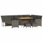 Set de sofás de jardín 4 pzas y cojines ratán sintético gris von , Gartensets - Ref: Foro24-3365339, Preis: 832,83 €, Rabatt: %