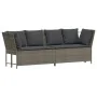 Set de sofás de jardín 4 pzas y cojines ratán sintético gris von , Gartensets - Ref: Foro24-3365339, Preis: 832,83 €, Rabatt: %
