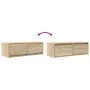 Muebles de TV 2 uds Roble Sonoma 80x31x25,5cm Madera ingeniería by , TV Furniture - Ref: Foro24-861513, Price: 92,81 €, Disco...