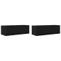 Muebles de TV 2 uds Roble Negro 80x31x25,5 cm Madera ingeniería von , TV-Möbel - Ref: Foro24-861511, Preis: 99,93 €, Rabatt: %
