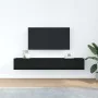 Muebles de TV 2 uds Roble Negro 80x31x25,5 cm Madera ingeniería von , TV-Möbel - Ref: Foro24-861511, Preis: 99,93 €, Rabatt: %