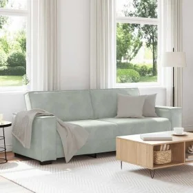 Sofá de 3 plazas terciopelo gris claro 180 cm by , Sofas - Ref: Foro24-4105030, Price: 259,93 €, Discount: %