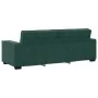 Sofá de 3 plazas terciopelo verde oscuro 180 cm by , Sofas - Ref: Foro24-4105032, Price: 258,35 €, Discount: %
