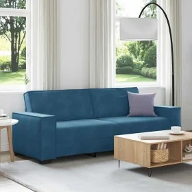 Sofá de 3 plazas terciopelo azul 180 cm by , Sofas - Ref: Foro24-4105039, Price: 256,24 €, Discount: %