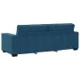 Sofá de 3 plazas terciopelo azul 180 cm by , Sofas - Ref: Foro24-4105039, Price: 256,24 €, Discount: %