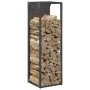 Leñero negro 25x25x80 cm Acero laminado en frío von , Brennholztaschen und -halter - Ref: Foro24-864263, Preis: 43,51 €, Raba...