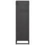 Leñero negro 25x25x80 cm Acero laminado en frío von , Brennholztaschen und -halter - Ref: Foro24-864263, Preis: 43,51 €, Raba...