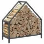 Leñero antracita 60x25x60 cm Acero laminado en frío by , Firewood bags and holders - Ref: Foro24-864305, Price: 36,61 €, Disc...