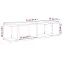 Estantes de pared 2uds roble negro 75x18x20cm madera ingeniería von , Regale und Regale - Ref: Foro24-862060, Preis: 39,26 €,...