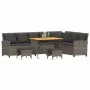 Juego de sofás de jardín en forma de L con cojines 4 pzas gris by , Garden sets - Ref: Foro24-3365326, Price: 672,94 €, Disco...
