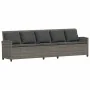 Juego de sofás de jardín en forma de L con cojines 4 pzas gris by , Garden sets - Ref: Foro24-3365326, Price: 672,94 €, Disco...