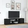 Mueble de TV de madera de roble negro 188,5x41x50 cm by , TV Furniture - Ref: Foro24-3328418, Price: 144,37 €, Discount: %