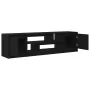Mueble de TV de madera de roble negro 188,5x41x50 cm by , TV Furniture - Ref: Foro24-3328418, Price: 144,37 €, Discount: %
