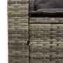 Set de muebles de jardín 5 pzas y cojines apilables gris by , Outdoor sofas - Ref: Foro24-4104165, Price: 266,16 €, Discount: %