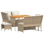 Juego de sofás jardín con cojines 5 pzas ratán sintético beige von , Gartensets - Ref: Foro24-3365347, Preis: 499,31 €, Rabat...