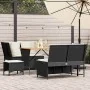 Set de muebles de jardín 5 pzas y cojines ratán sintético negro de , Conjuntos de jardín - Ref: Foro24-3365345, Precio: 480,2...