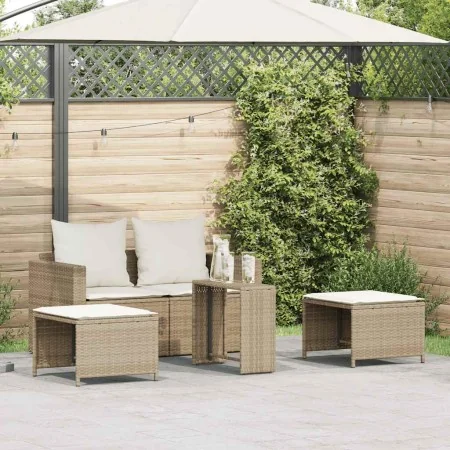 Set de muebles de jardín con cojines apilables 5 pzas beige von , Outdoor-Sofas - Ref: Foro24-4104167, Preis: 265,56 €, Rabat...