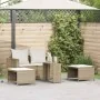 Set de muebles de jardín con cojines apilables 5 pzas beige von , Outdoor-Sofas - Ref: Foro24-4104167, Preis: 265,56 €, Rabat...
