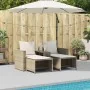 Set de muebles de jardín con cojines apilables 5 pzas beige von , Outdoor-Sofas - Ref: Foro24-4104167, Preis: 265,56 €, Rabat...