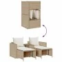 Set de muebles de jardín con cojines apilables 5 pzas beige von , Outdoor-Sofas - Ref: Foro24-4104167, Preis: 265,56 €, Rabat...